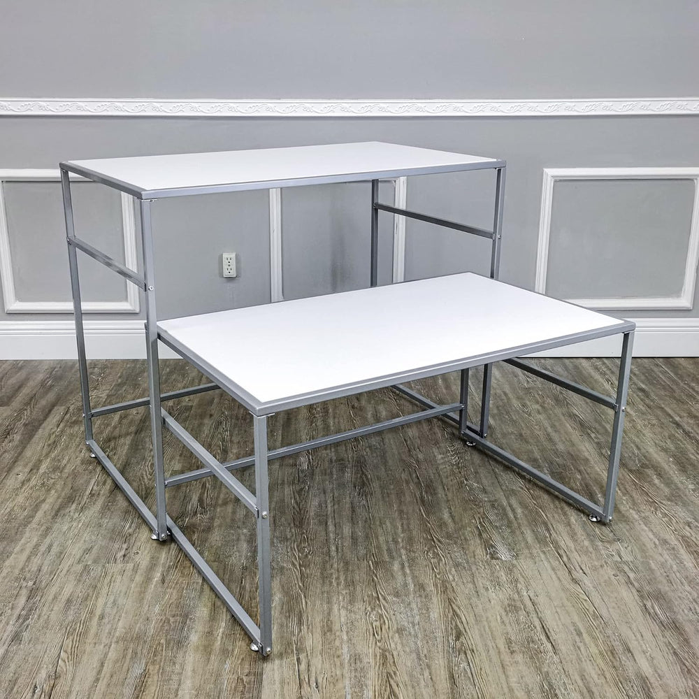 FixtureDisplays Nesting Display Tables, Set of 2 (41.46" W x 24.02"...