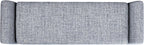 HomePop 60" Modern Storage Bench with Wood Legs - Blue Gray Woven Fabric