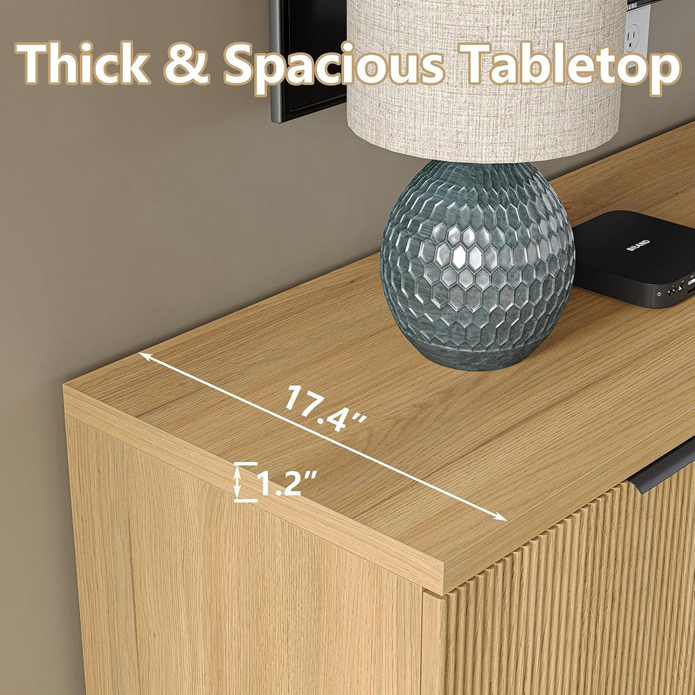 Furniouse Buffet Cabinet with Storage 66.2''W Modern Sideboard with 4...