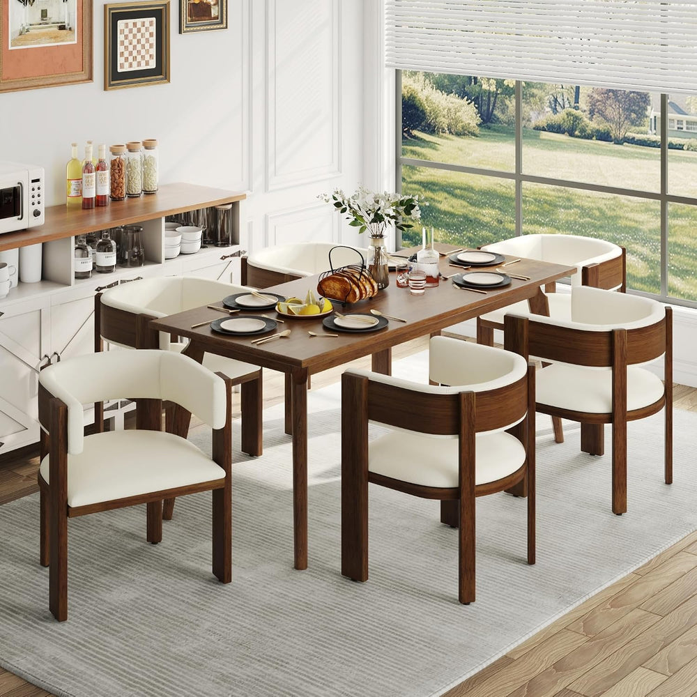 Squireewo Barrel Dining Chairs Set of 2, Modern Dining Room Chairs with Curve...