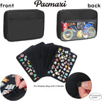 Enamel Pin Display Pages Pin Carrying Case, Pins Collection Storage Organizer Case, Travel Brooch Pin Display Bag (Pins Not Included)