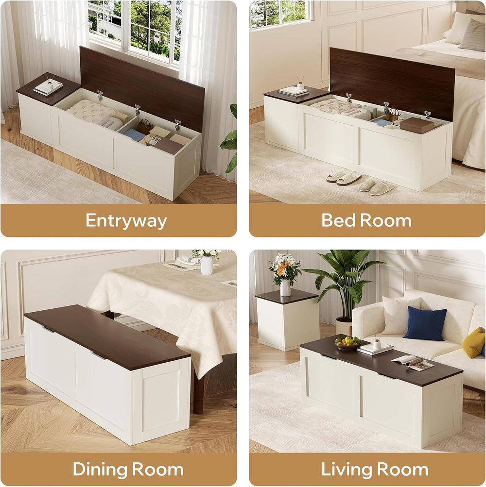 L Shaped Bench with Storage, 63" Breakfast Nook Benches, Kitchen Corner ...