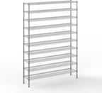 14" Deep x 60" Wide x 86" Height Wire Shelving Kit | 10-Tier | NSF Commercial Storage Rack Unit