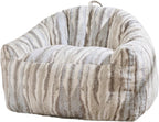 Bean Bag Chair for Adults, 44.1" Comfy Beanbag with Handle, Lazy Sofa Chair with Armrest, Great for Reading Gaming Watching TV, Living Room and Bedroom, XXL