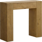 Alaterre Furniture Stockyard Solid Wood Console Table, Oak, 36 Inch | Modern Farmhouse Small Entryway Table, Easy Assembly Living Room Furniture for Behind the Couch Sofa Table, or Hallway