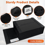 6 Pack Bed Sheet Closet Organizers and Storage,Sturdy Foldable Storage Containers with Window and Label,Storage and Organization for Bedding Sheets,Duvet Covers,Blankets (Black)