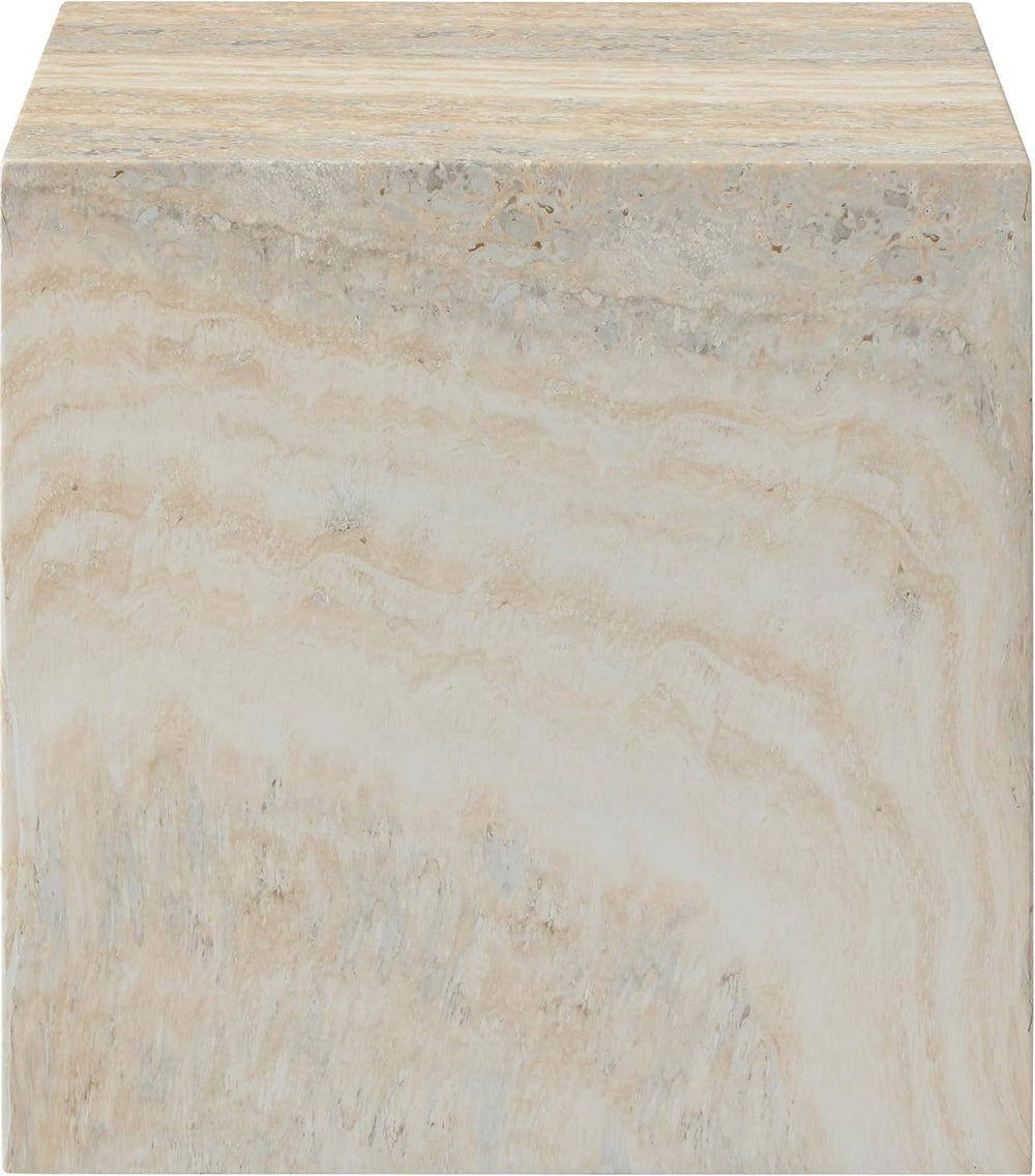 Meridian Furniture 99029Travertine-ET Piazza Collection Art Deco Indoor/Outdo...