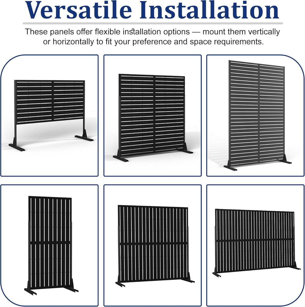 FENCY 72" H Metal Privacy Screen Outdoor