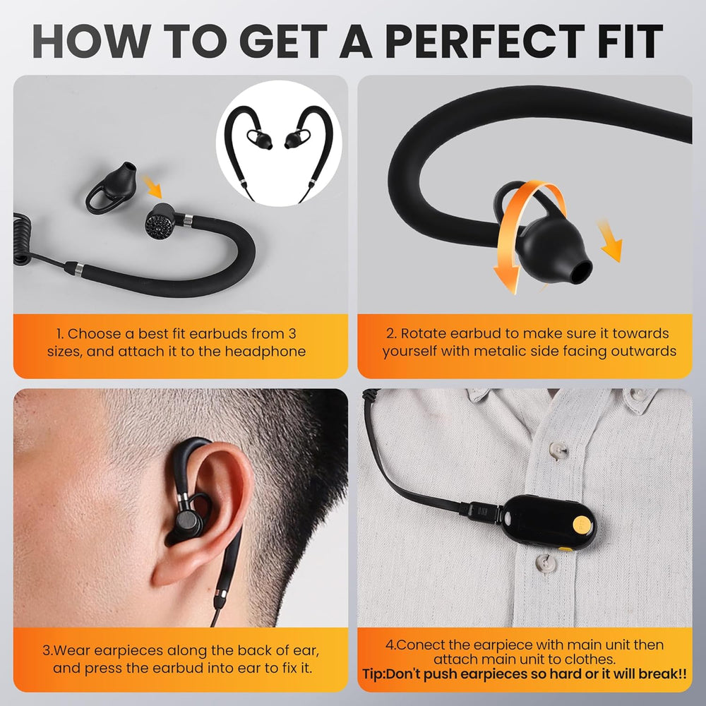 Super Mini Walkie Talkies, Two-Way Radios, 3 Pack