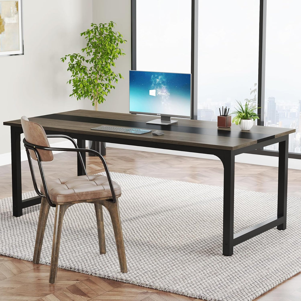 Tribesigns Modern Computer Desk, 70.8 x 31.5 inch Large Office Desk Computer ...