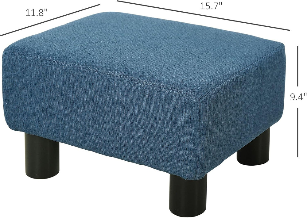 Linen Fabric Ottoman Footrest