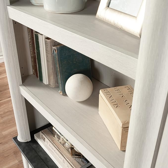 Sauder Palladia Book Shelf, Bookshelf with Storage, Library Bookcase with Doo...