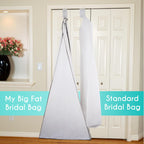 My Big Fat Bridal Bag - Garment Bag for Extra Large Wedding Gowns and Dresses - 72" x 24" with 32" Gusset