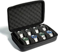8 slots Watch Case, hard watch storage case, hard watch box, padded case for watch display and organization