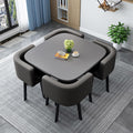 Reception Desk for Spaces with Lockable Drawer, Compact Office Counter Desk Counter Modern Front Lockable Drawers,Modern Round Dining Table Set with 4 Chairs 80cm Square Conference Table and