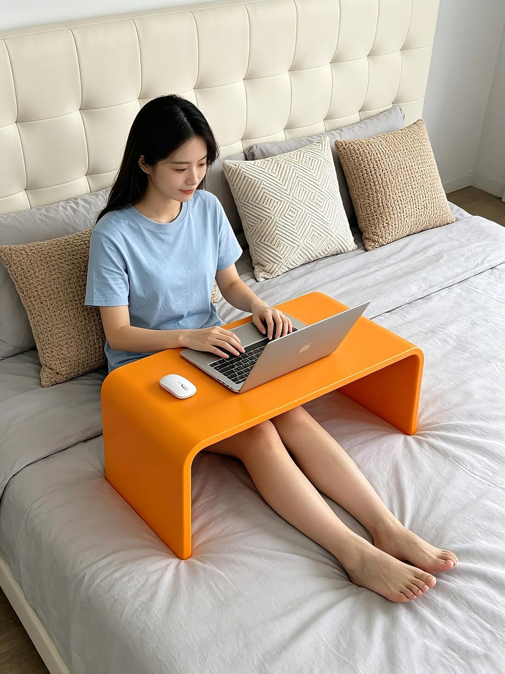 Acrylic 24 inch Small Table-Multipurpose Modern Furniture for Use as Lap desk...