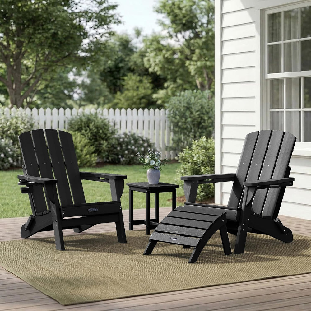 Adirondack Ottoman Footrest for Adirondack Chair, All-Weather HDPE Outdoor Fo...
