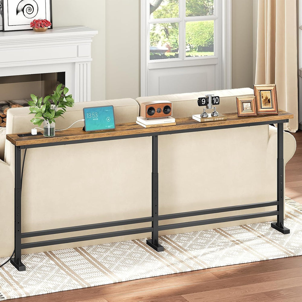 YATINEY 70.9" Console Table with Adjustable Height (27.6"-35.4&quot...
