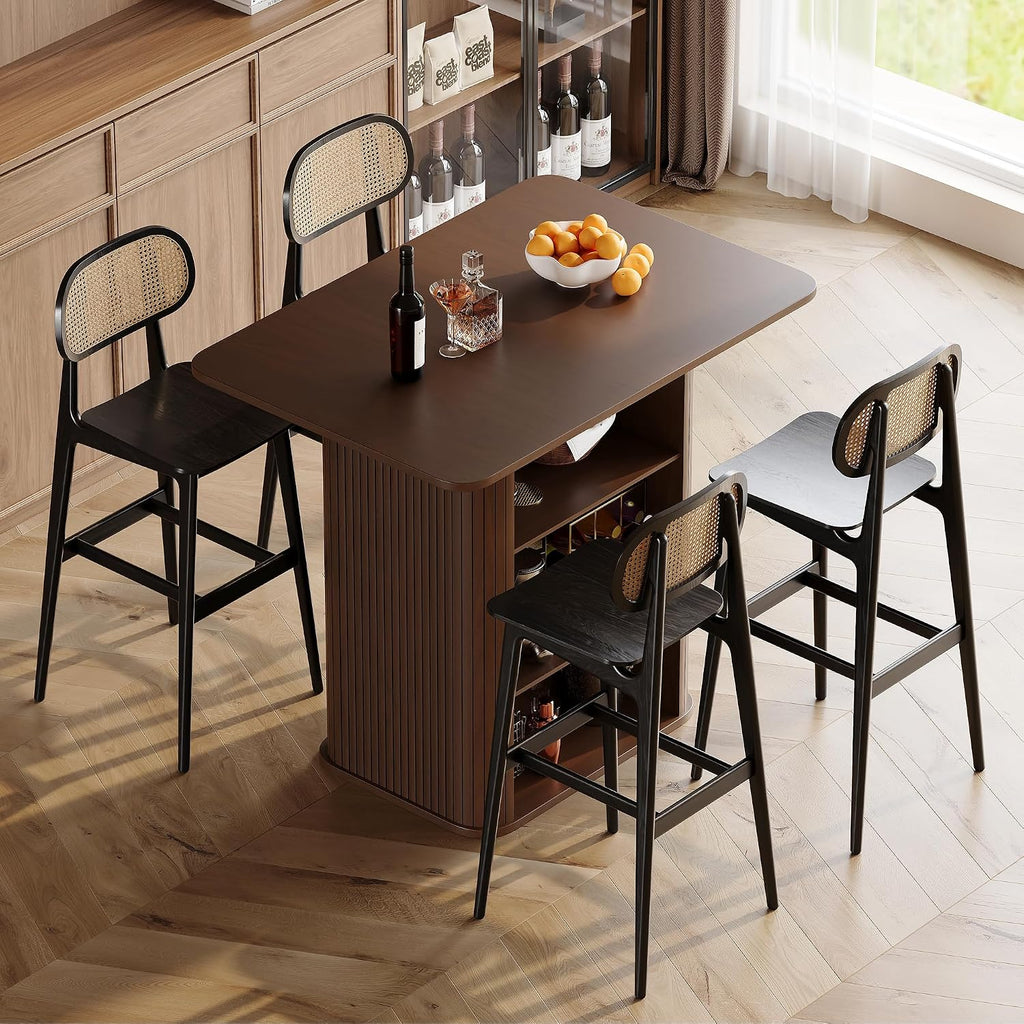 FUQARHY Small Kitchen Island with Storage, 3-Tier Farmhouse Dining Island