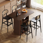 FUQARHY Small Kitchen Island with Storage, 3-Tier Farmhouse Dining Island