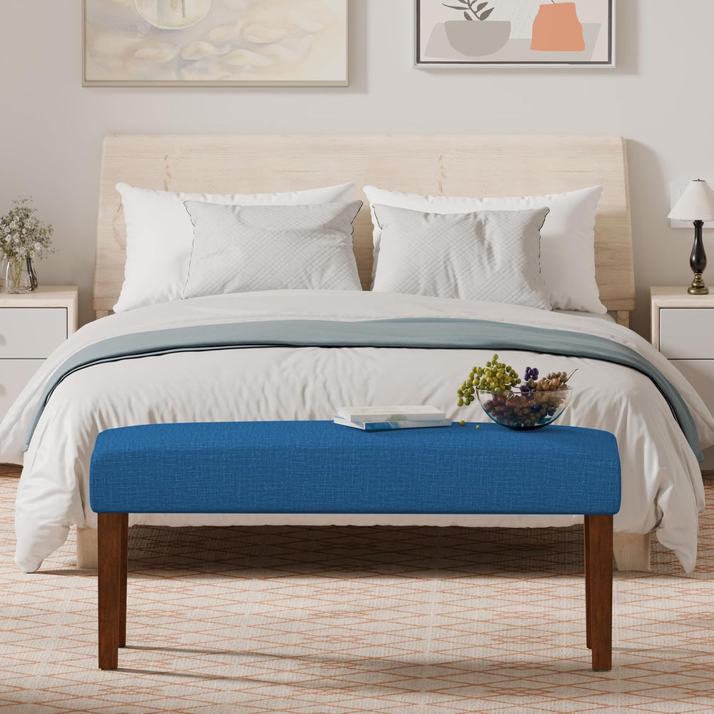 FAGAGA 44Inch Bench, Fabric End of Bed Bench, Entryway Benches, Upholstered B...