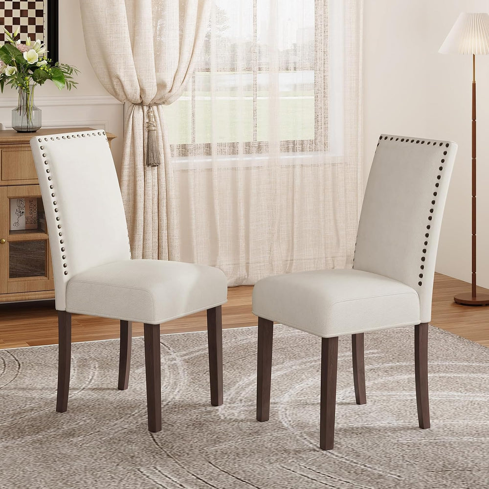 MALOL Velvet Dining Chairs Set of 2, Upholstered Kitchen Chairs with Thick Cu...