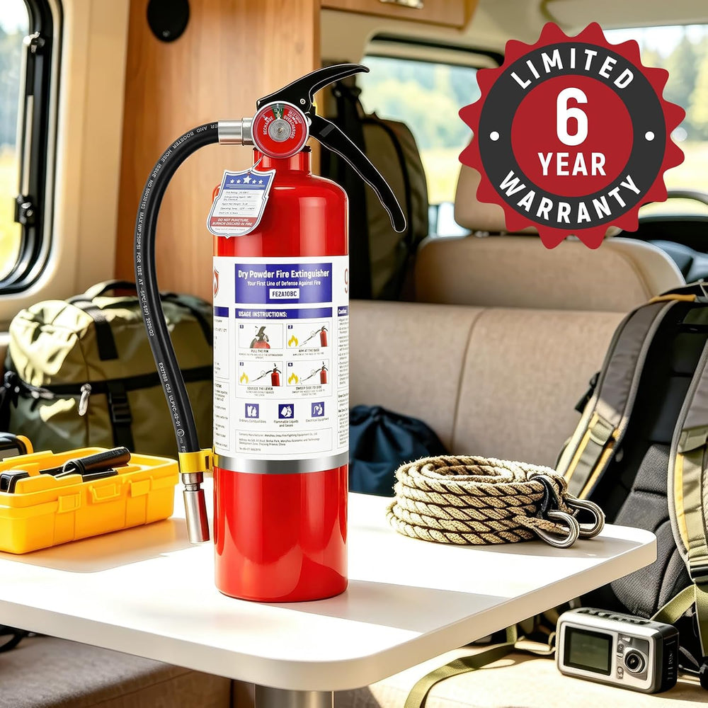 5lb ABC Dry Chemical Fire Extinguisher 2A:10B:C Rated ANSI/UL 299 Certified