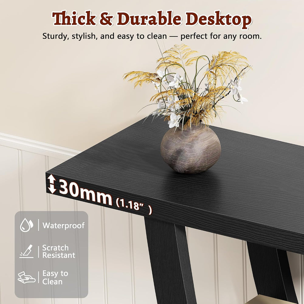 FAVOOSTY Entryway Table, 3 Tier Hallway Table, Console Tables for Living Room...
