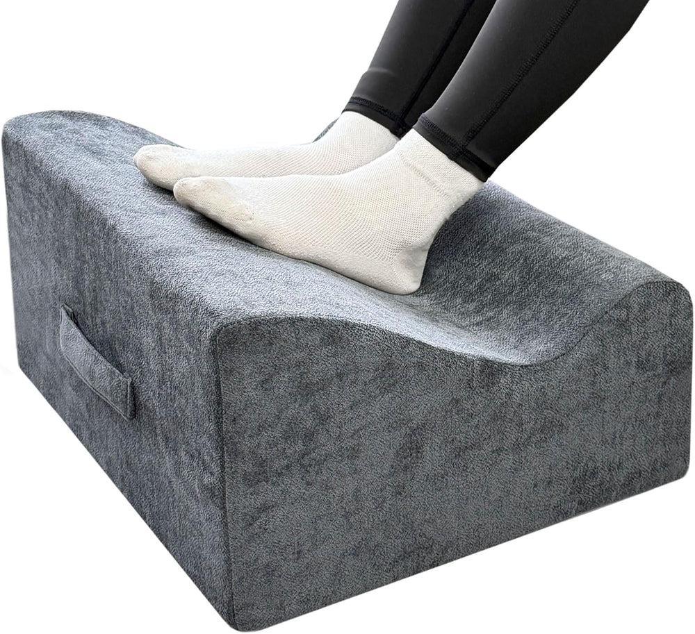 Large Foot Rest for Under Desk at Work, Footrest with Washable Cover for Offi...