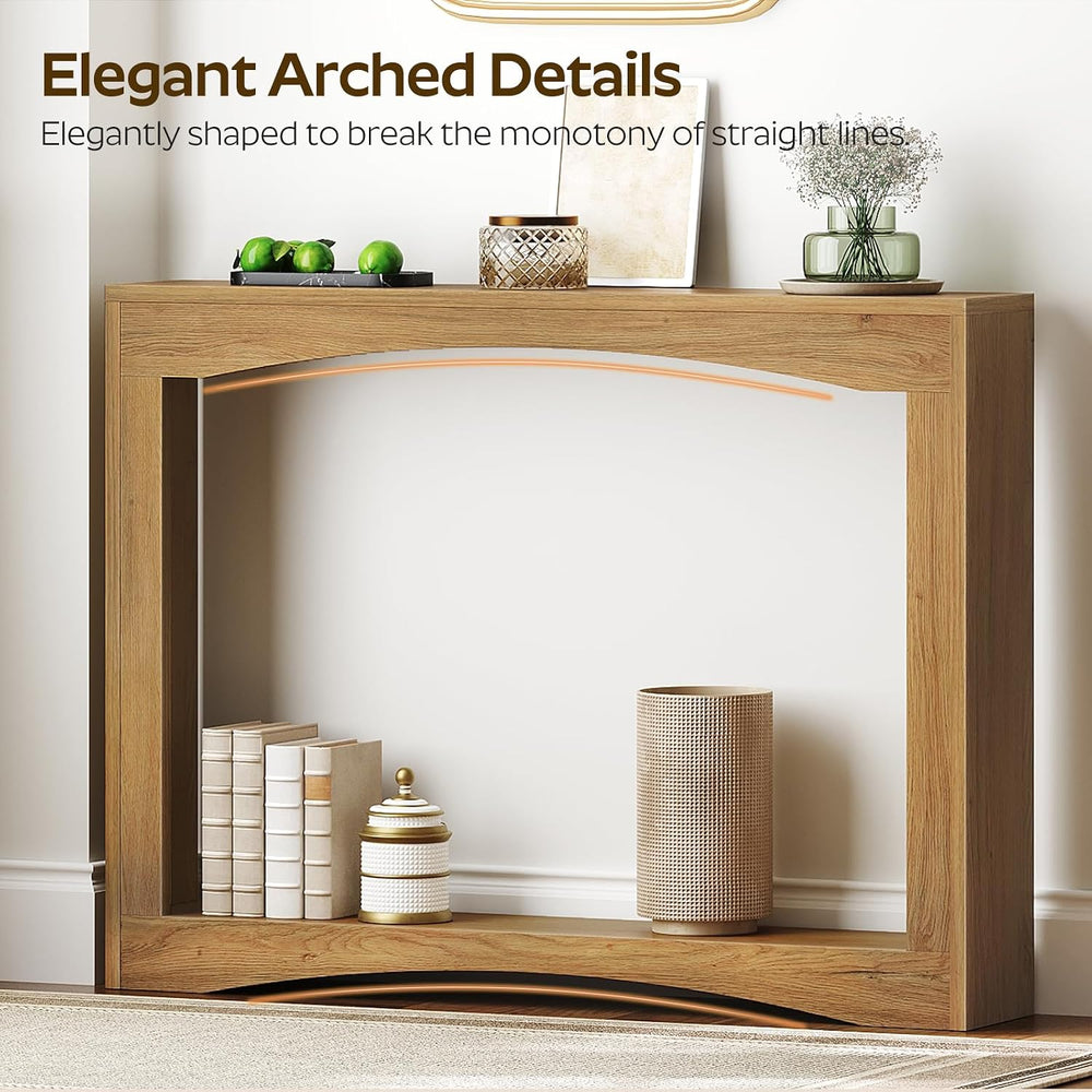 YATINEY Narrow Console Table, 5.9'' Thin Entryway Table, Behind Couch...