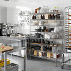 21" Deep x 48" Wide x 74" Height Wire Shelving Kit | 8-Tier | NSF Commercial Storage Rack Unit