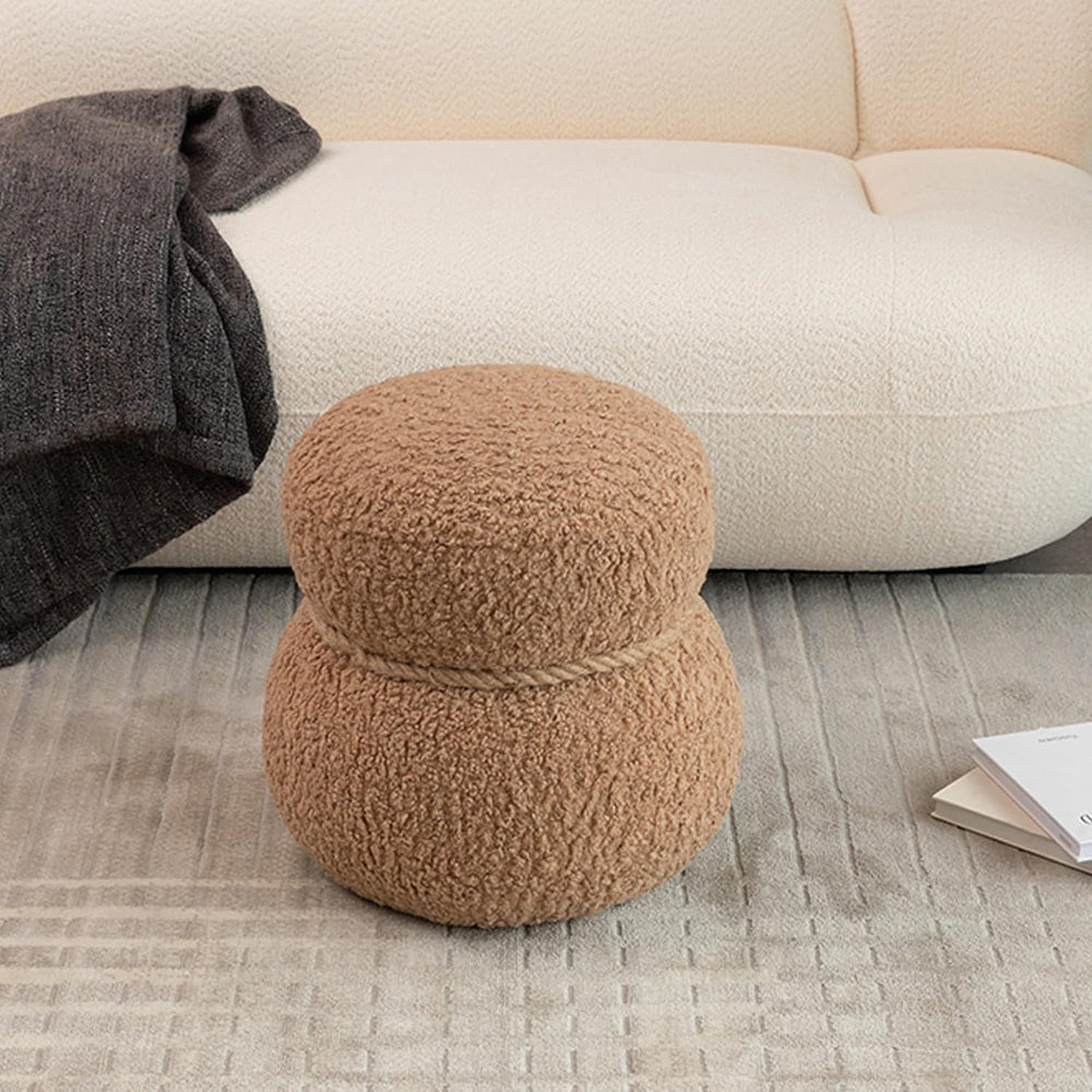 Snowman Stool, Seat Body Width 14.56 Inches, Round Belly, Playful Cute, Suita...