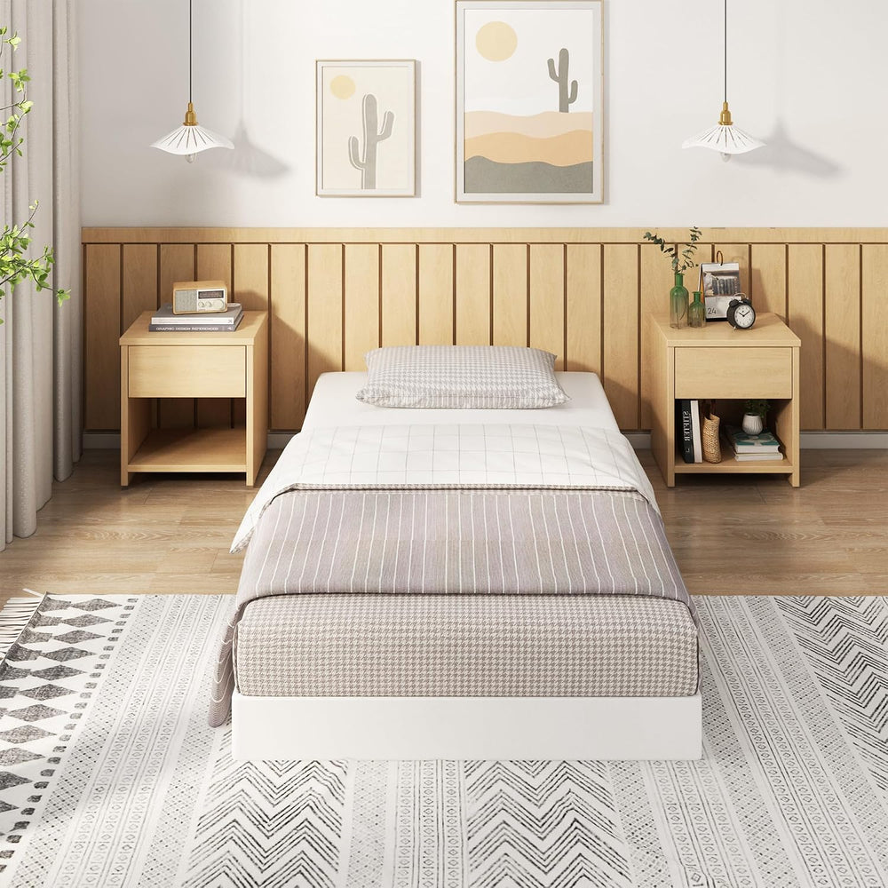 EMODA 5 Inch Twin Box Spring Bed Base Mattress Foundation with Fabric Cover