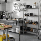 14" Deep x 36" Wide x 64" Height Wire Shelving Kit | 4-Tier | NSF Commercial Storage Rack Unit