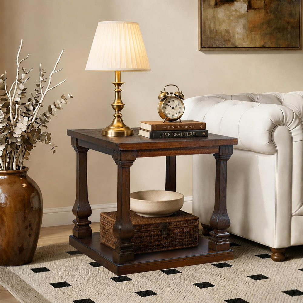 Farmhouse Living Room Table Set,Rustic Wooden Coffee Table Set of 3,Coffee Tb...