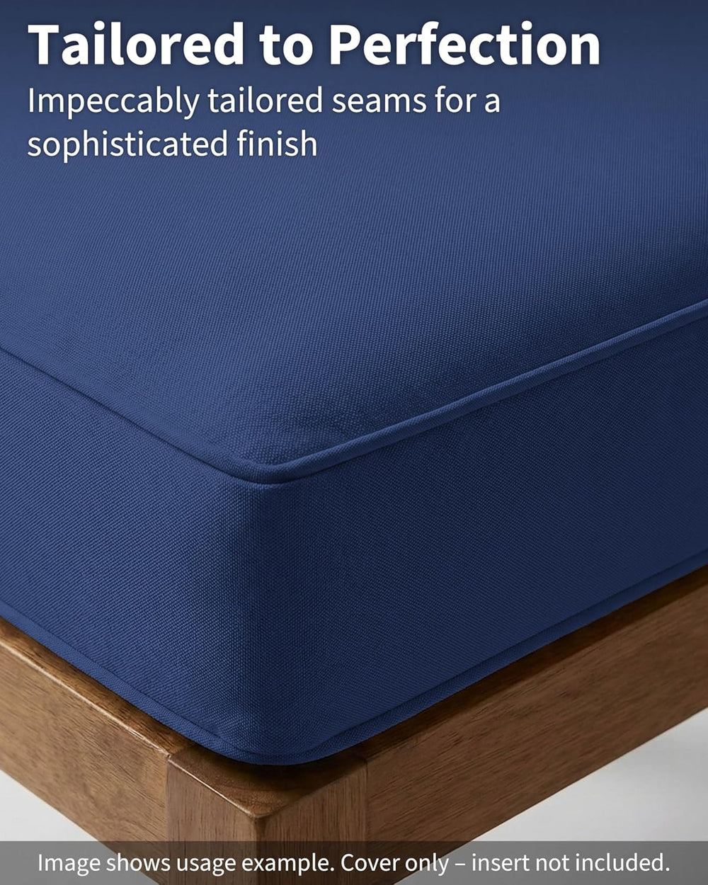 Thick Outdoor Back&Seat Cushion Covers 22×24×4in 12Pcs for Patio Furnitur...