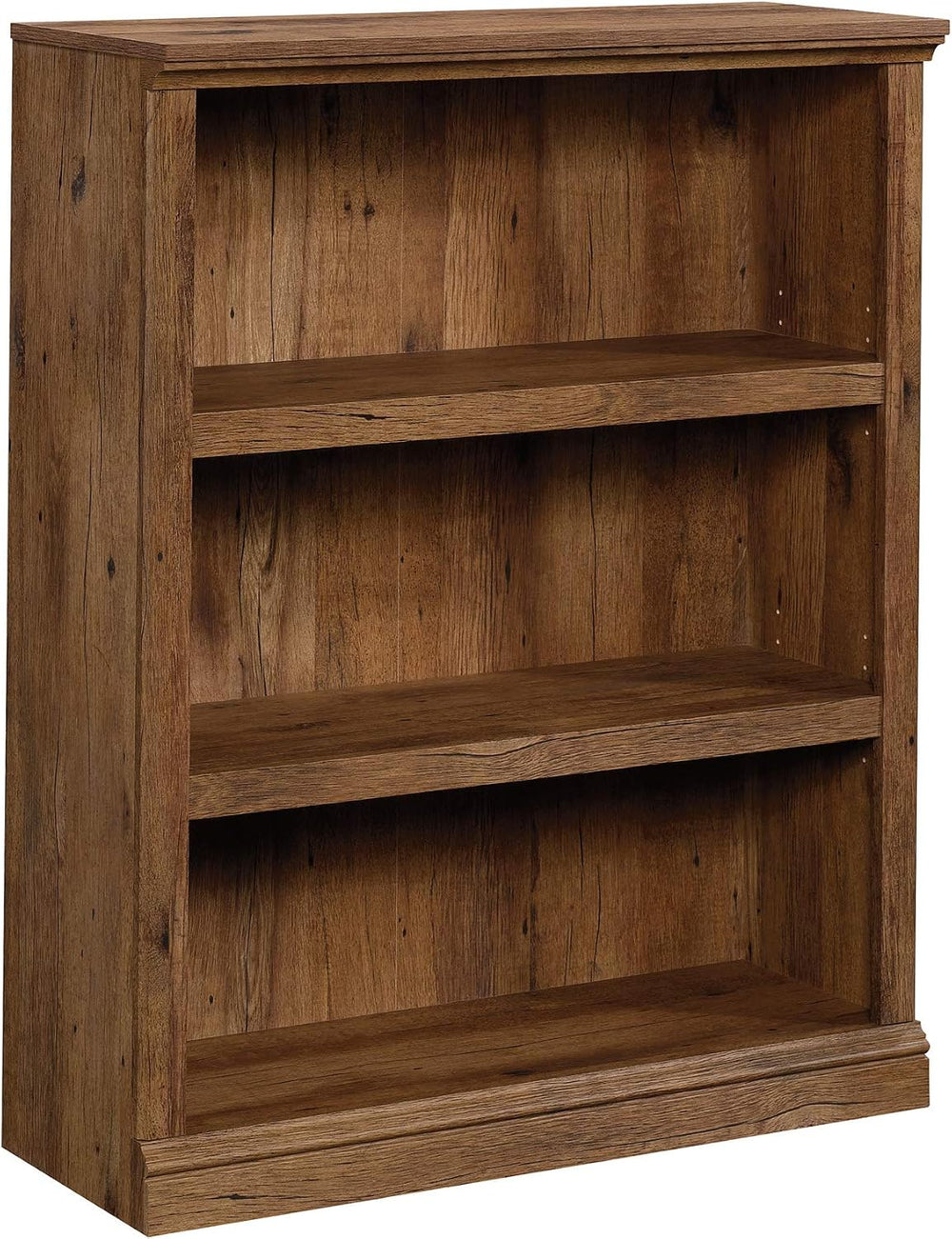 Sauder 3 Tier Book Shelf Wooden Bookcase Multipurpose Bookshelf for Home Offi...