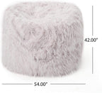 Christopher Knight Home Faux Fur Faux Fur Beanbag, 5', Lavender