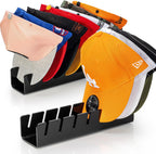 HAYVAN Hat Organizer for Baseball Caps 2 Packs, Acrylic Cap Storage Holder for Ball Cap, Golf Cap, Trucker Hat - Install-free | Easy Grab | Gift Idea | Minimalist(Black)