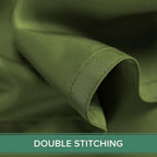 Queen Pillowcases by Pure Bamboo, Genuine 100% Organic Viscose Derived from Bamboo, Luxuriously Soft & Cooling, Double Stitching, Envelope Closure (2 Queen Pillowcases, Pesto)