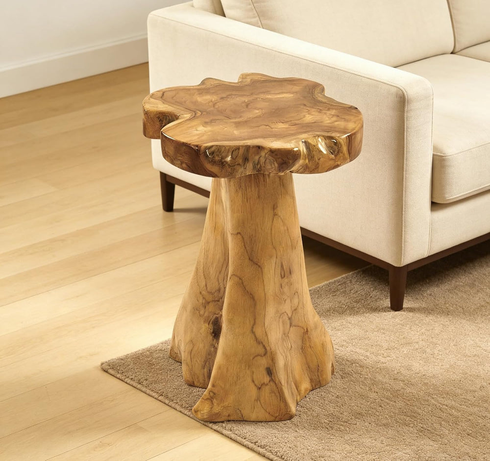 Greenage Solid Teak Wood Plant Stand 15.5" x 15.5" x 19.5" H |...
