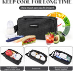 Freezable Lunch Bag,Freezable Snack Bag,Mini Cooler Bag for Travel/Work/School,Small Insulated Bag,Small Cooler Lunch Box with Ice Packs,Insulated Snack Bag,Freezable Snack Box with Handle Buckle