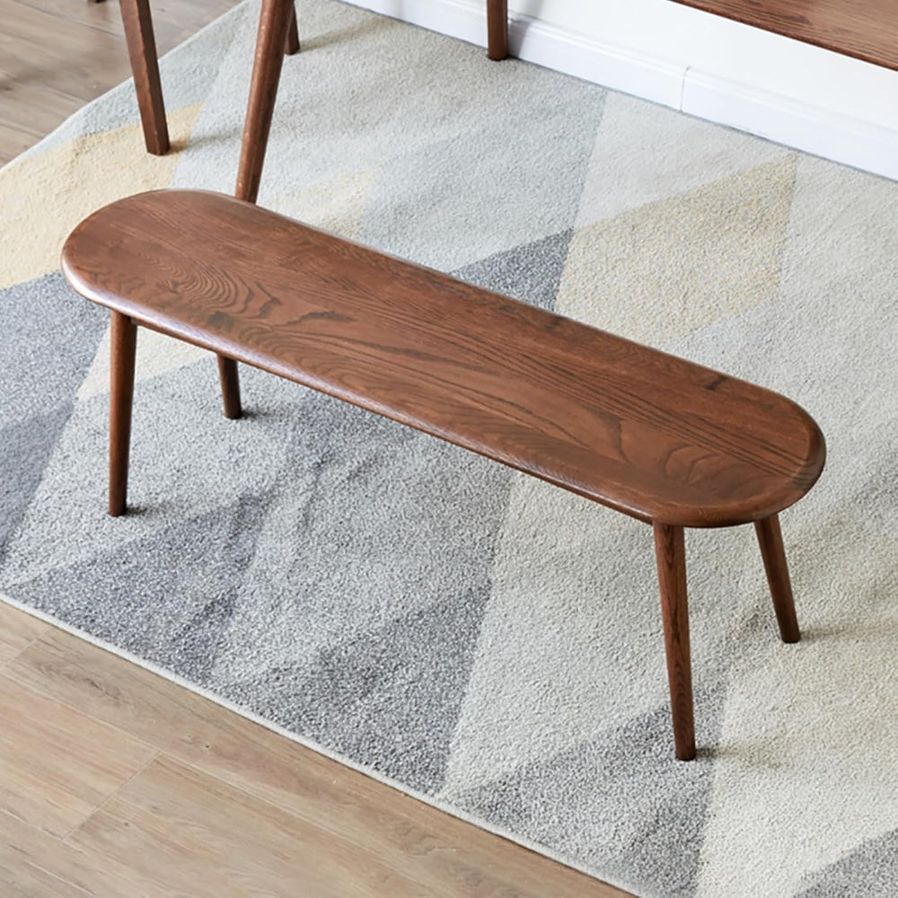 100% Solid Oak Wood Dining Bench,Wooden Bench Indoor for Entryway | Bench Ind...