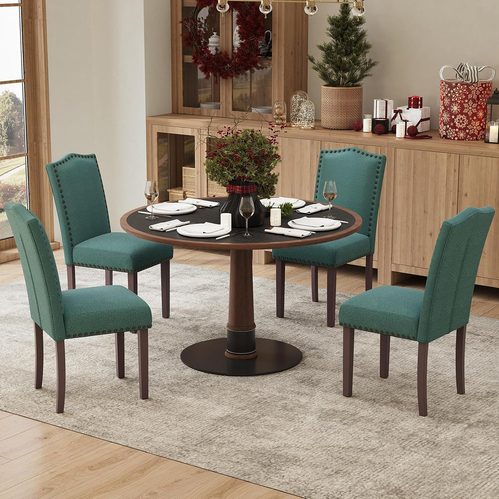 MALOL Dining Chairs Set of 2, Soft Comfortable Upholstered Parsons Chairs wit...
