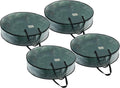 VENO 4 Pack Christmas Wreath Storage Container - 30 Inch Clear Wreath Bag, Christmas Garland and Holiday Decoration Organizers with Zipper and Durable Handles (Clear, 30"-4 Pack)