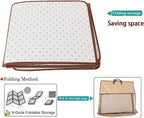 MYOYAY Large Japanese Tatami Mat 71x 71in Large Summer Breathable Sleeping Mat Foldable Rattan Floor Mat Non-Slip Memory Foam Stitching Carpet Crawling Mats Living Room Bedroom Playroom Yoga