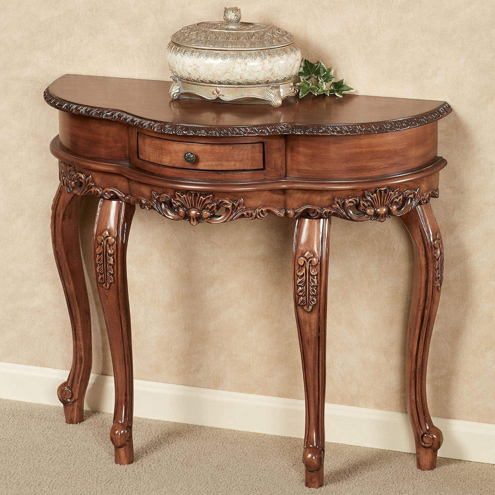Touch of Class Traditional Delegato II Console Table, Natural Cherry Finish