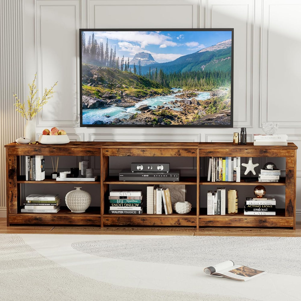 VOWNER TV Stand with Power Outlet for TVs up to 75 inch, Television Stands wi...