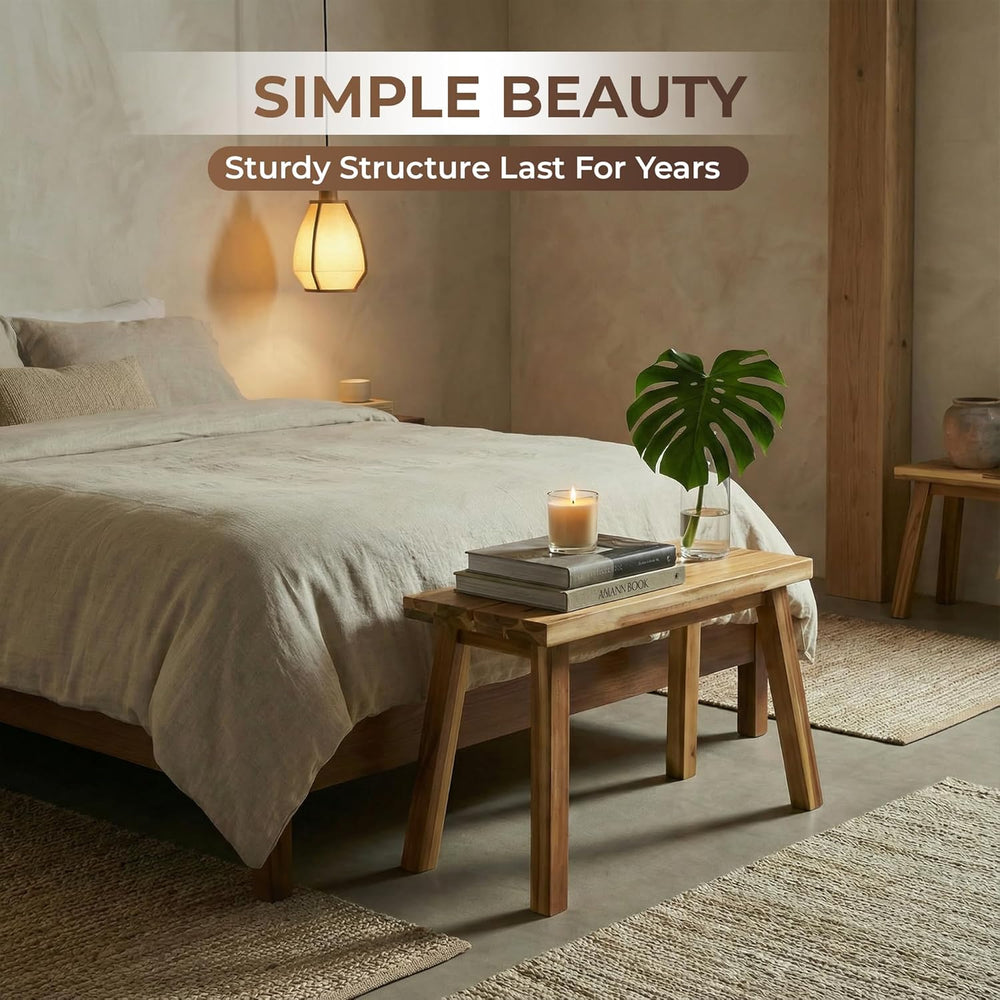 ARROWSTONE Solid Wood Bench for Entryway, Make Up Bench, Bed Bench, Dining, P...