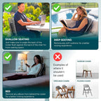 READY ROCKER Ultra| Adjustable Ergonomic Portable Rocker | Back Pain Relief & Relaxation | Back & Lumbar Support for Chair | Lightweight & Portable | 4.0 Model (Slate)